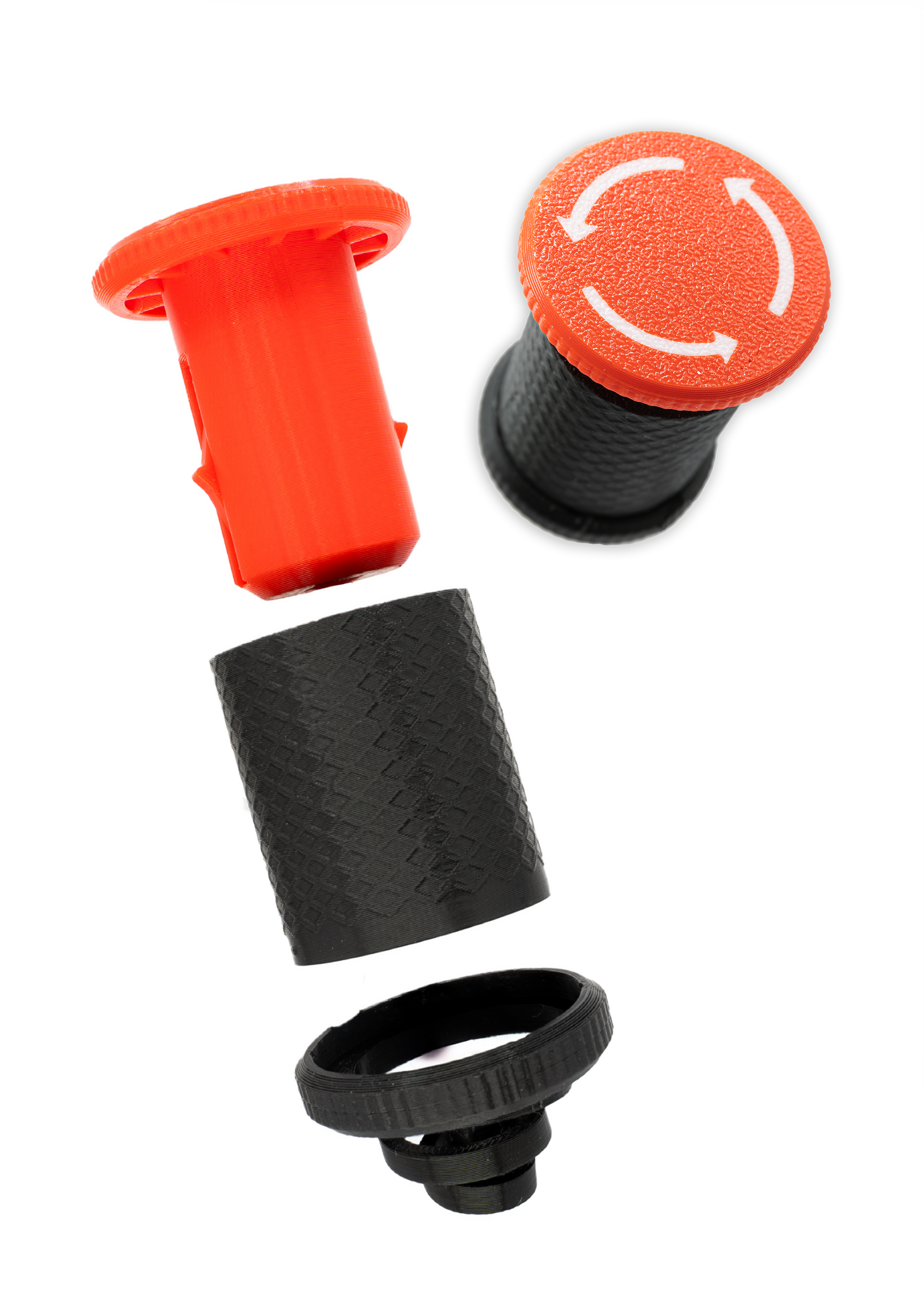 Red button fidget toy