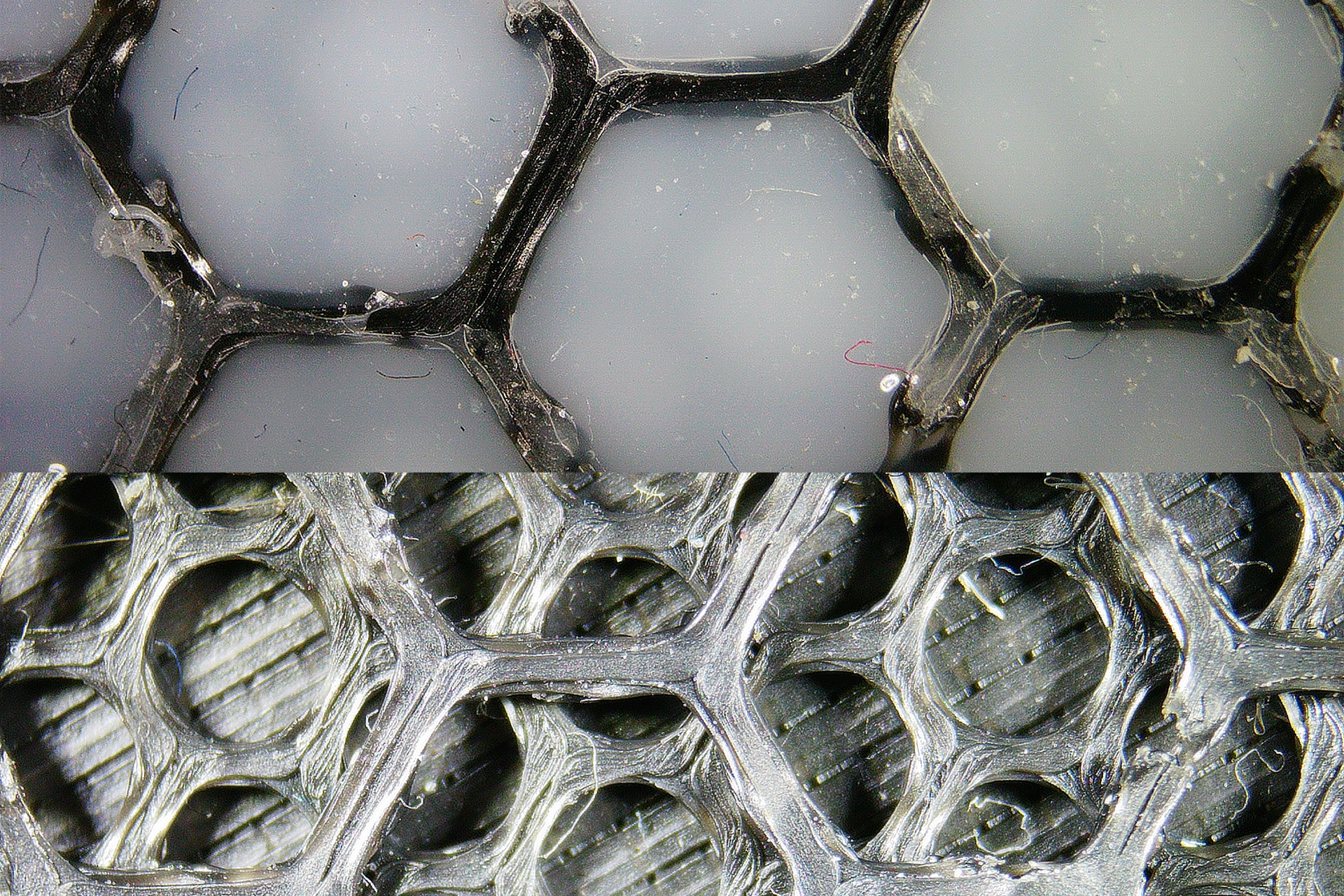Mesh Trace heel and wear pattern detail